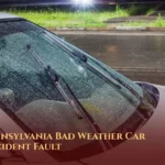 Proving fault in a bad weather car accident in pennsylvania