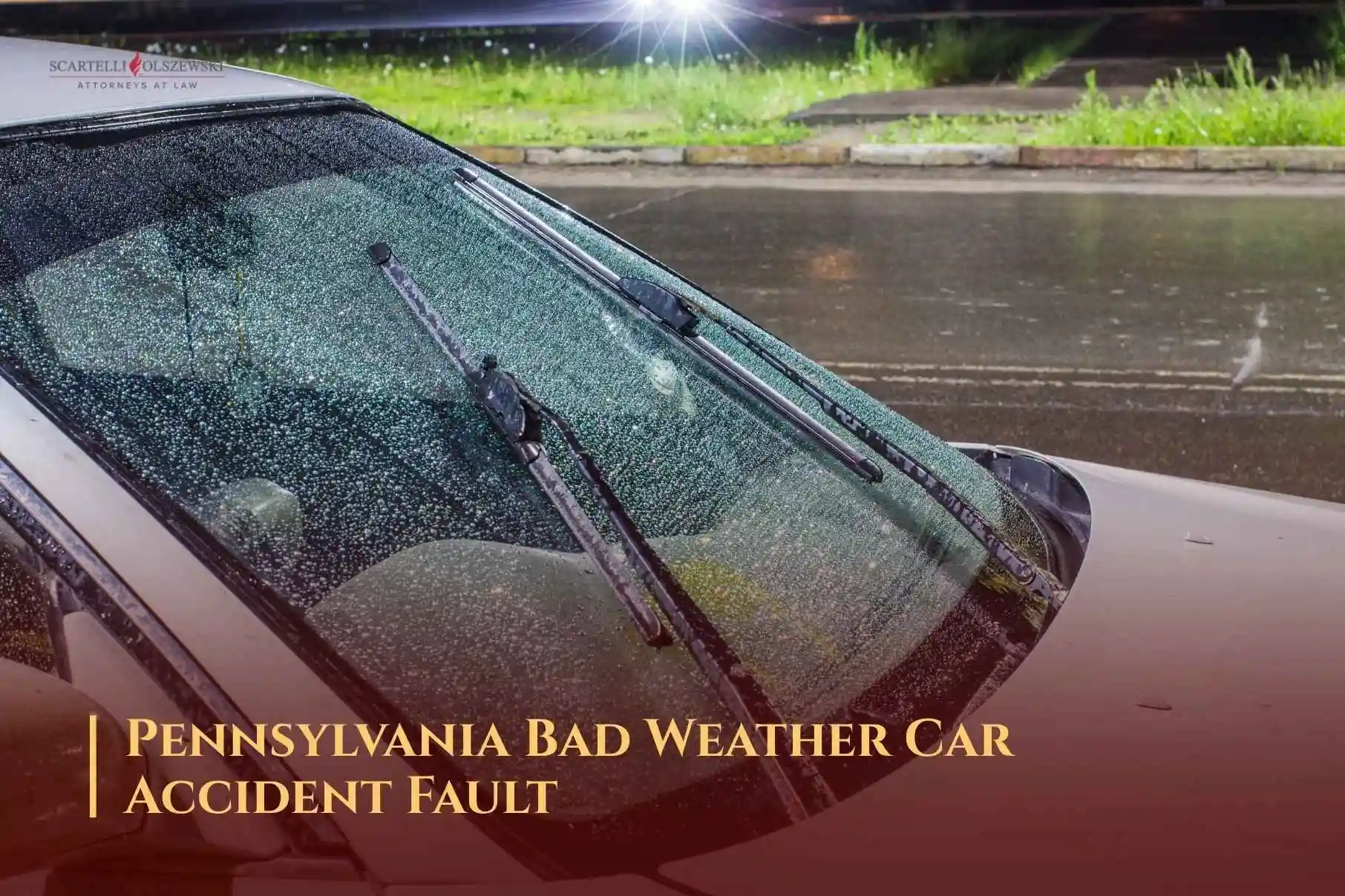 Proving fault in a bad weather car accident in pennsylvania