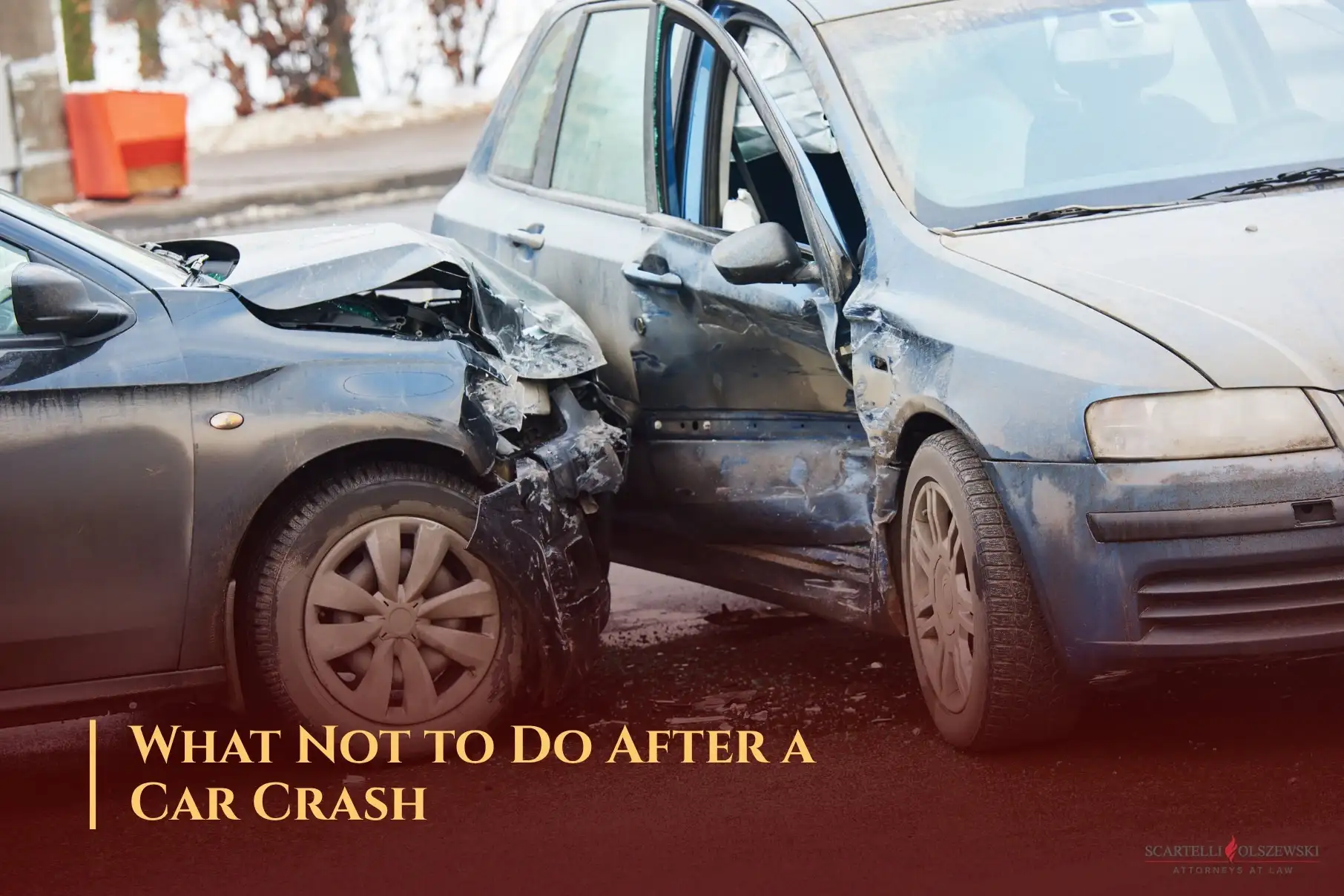 What not to do after a car crash