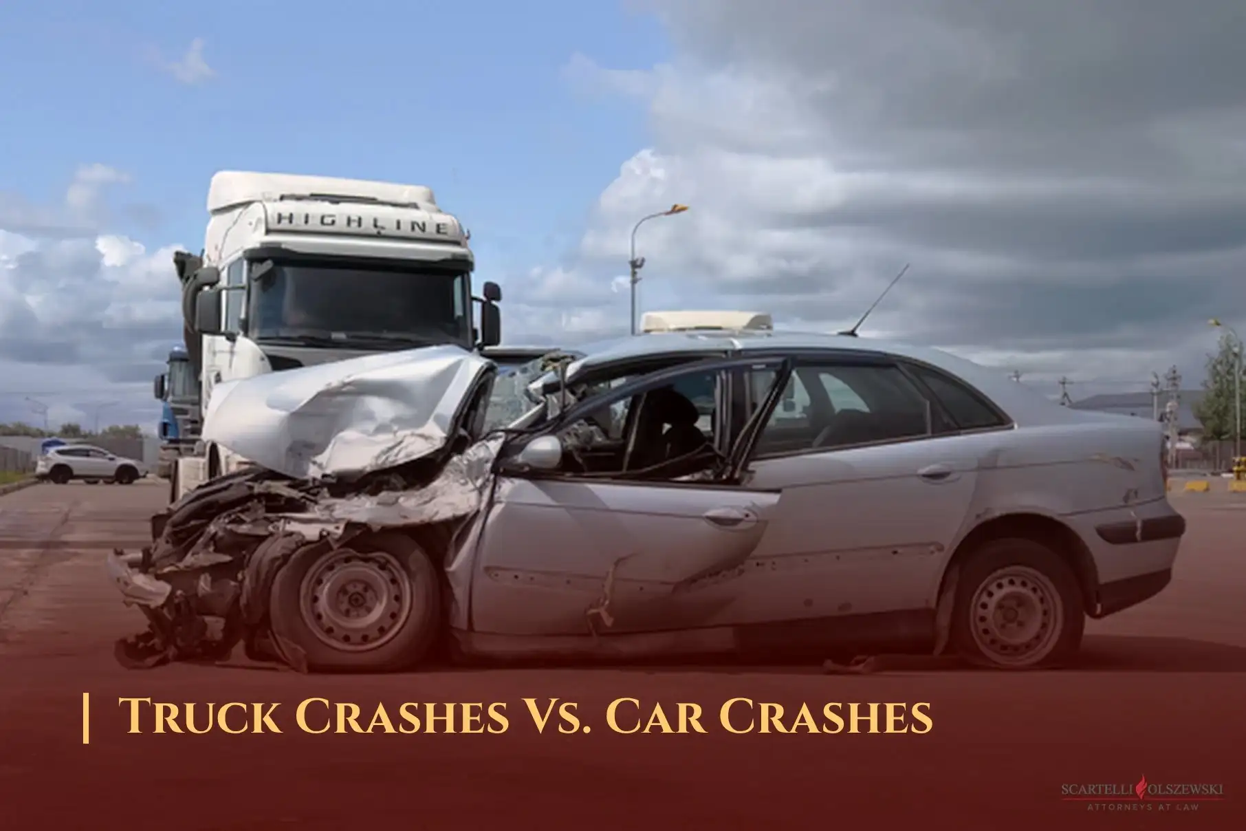 Truck crashes vs car crashes