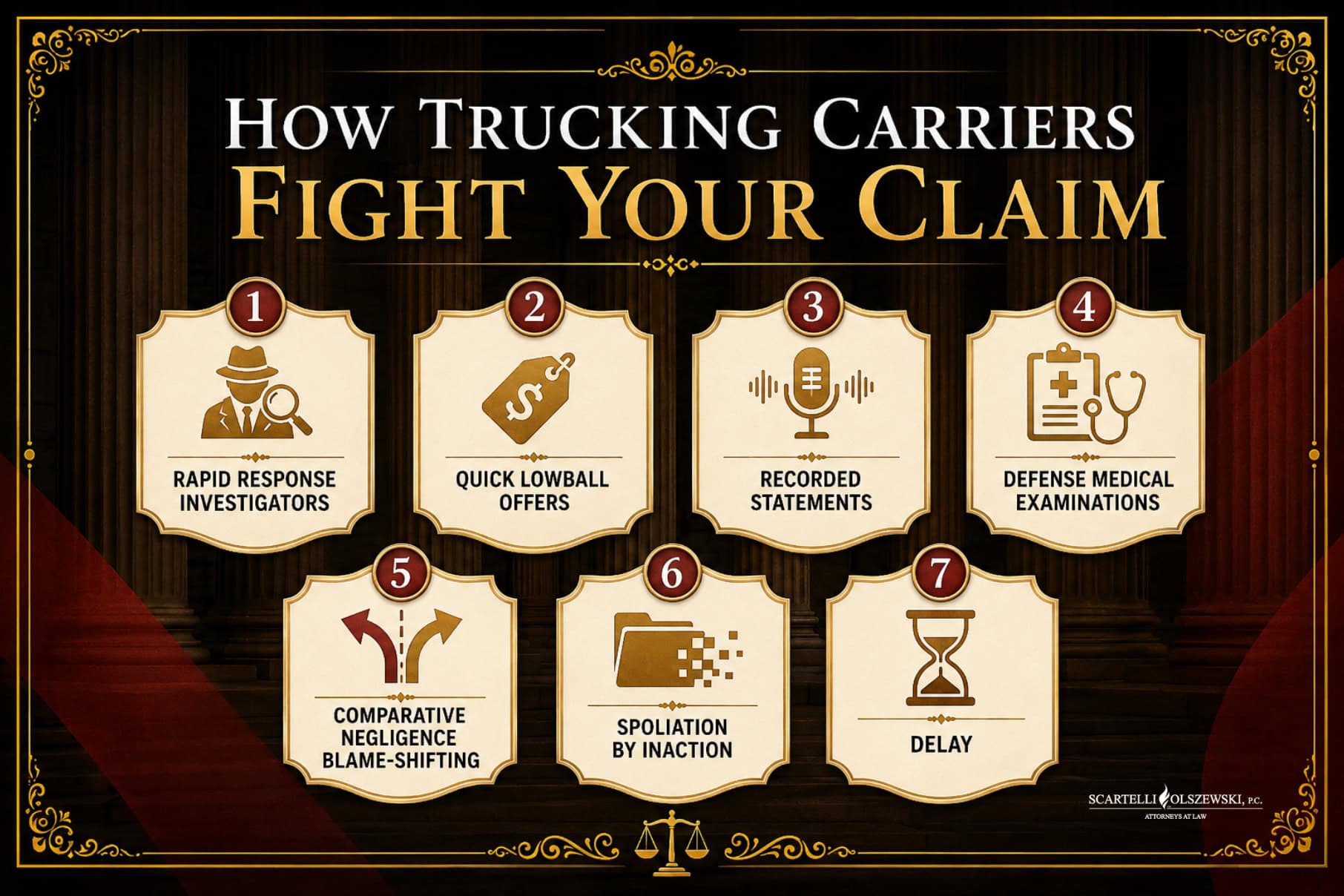 How trucking carriers fight your claim