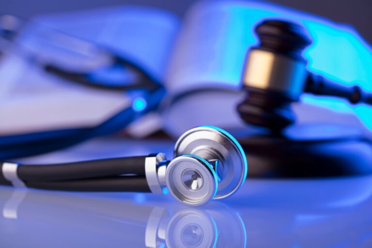 Gavel and stethoscope
