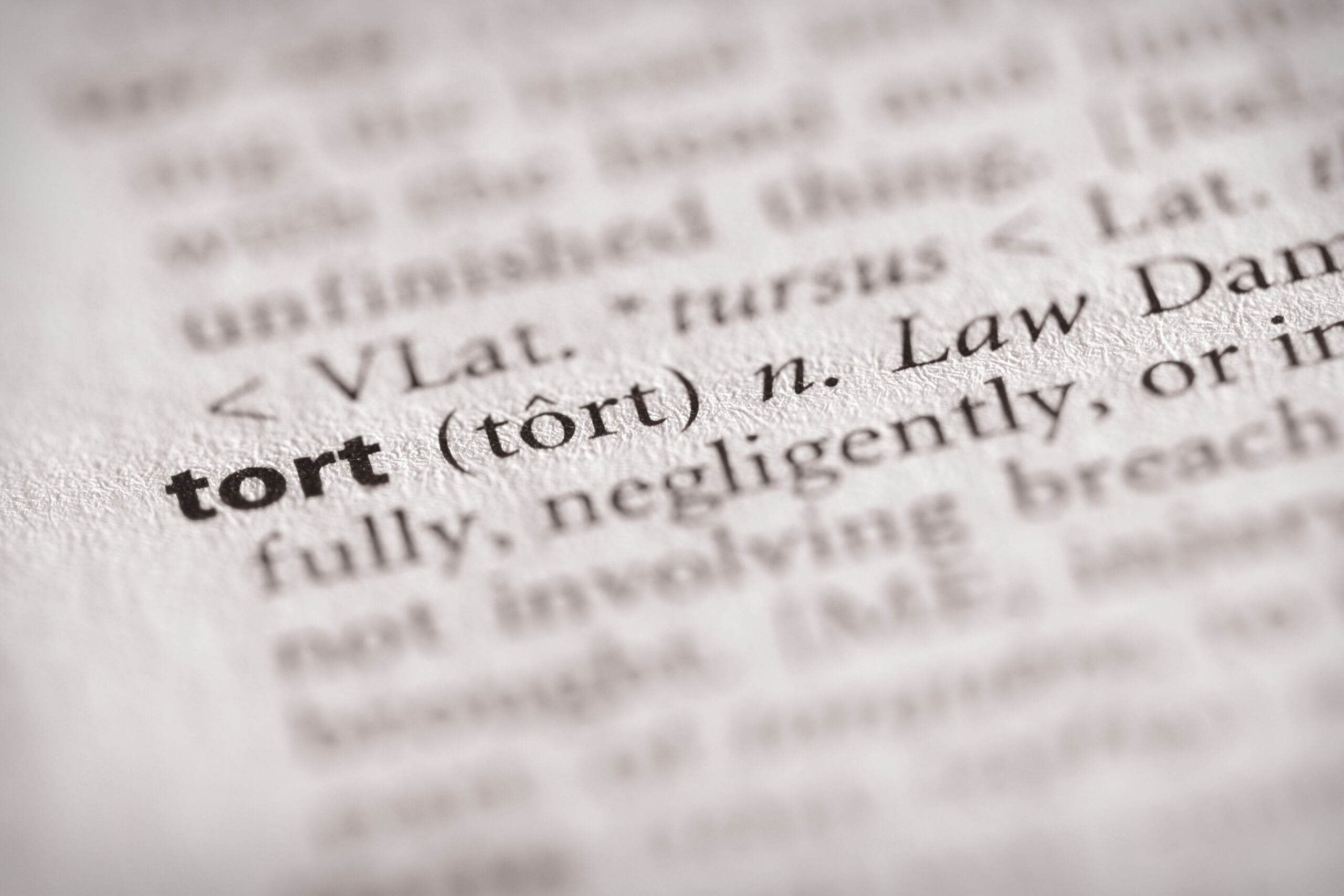 What does “tort” really mean?