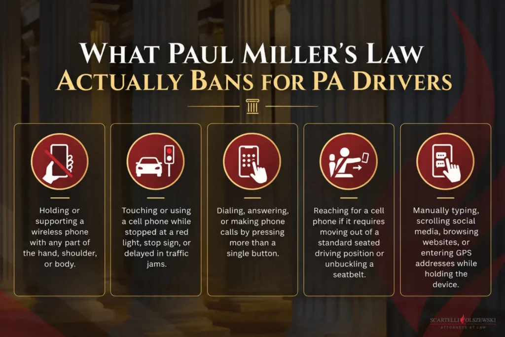 What paul millers law actually bans for pa drivers